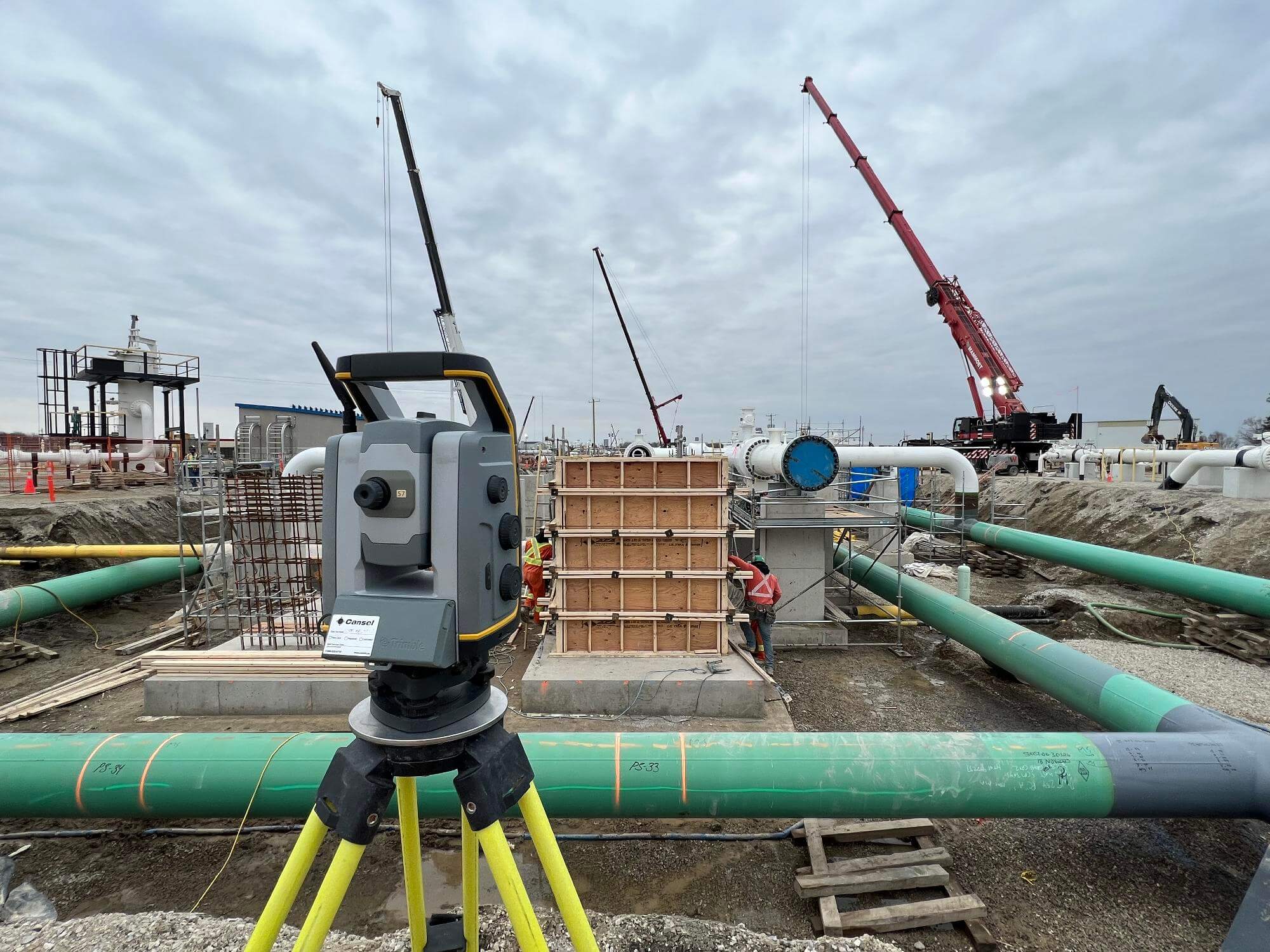 Lumasi Layout Pipeline Concrete Lumasi Land Surveyor Layout Gas Pipeline